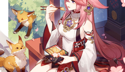 【原神】八重神子(やえみこ)の公式イラスト
