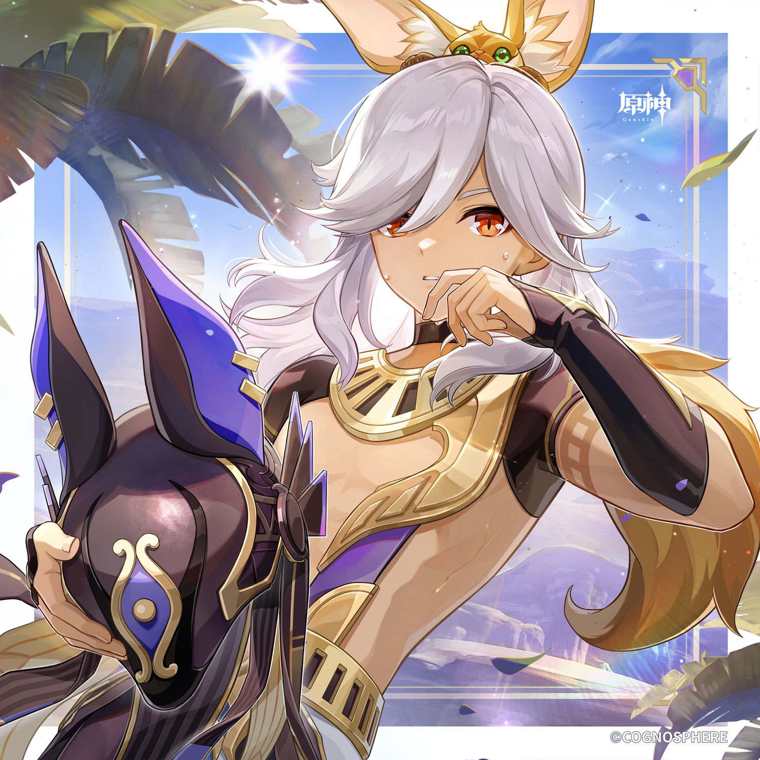 原神　セノ　手描き　色紙　イラスト 原神】セノの公式イラスト - 原神攻略まとめ│9-gld
