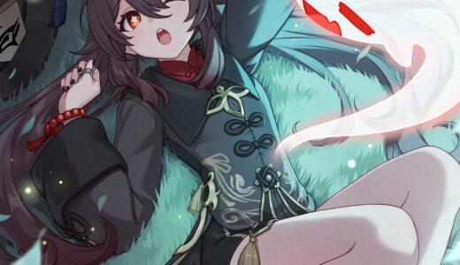 【原神】胡桃（ふーたお）の公式イラスト