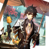 【原神】鍾離(しょうり)の公式イラスト